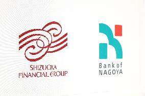 Shizuoka Financial Group, Nagoya Bank signboard and logo